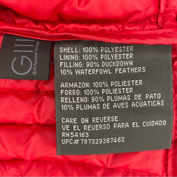 Kenneth Cole Reaction Packable Down Puffer Jacket - Red - Picture 15 of 16